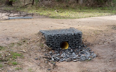 Culvert works to improve drainage are part of the upgrade project