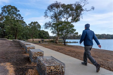 Substantial improvements have been made to the walking path