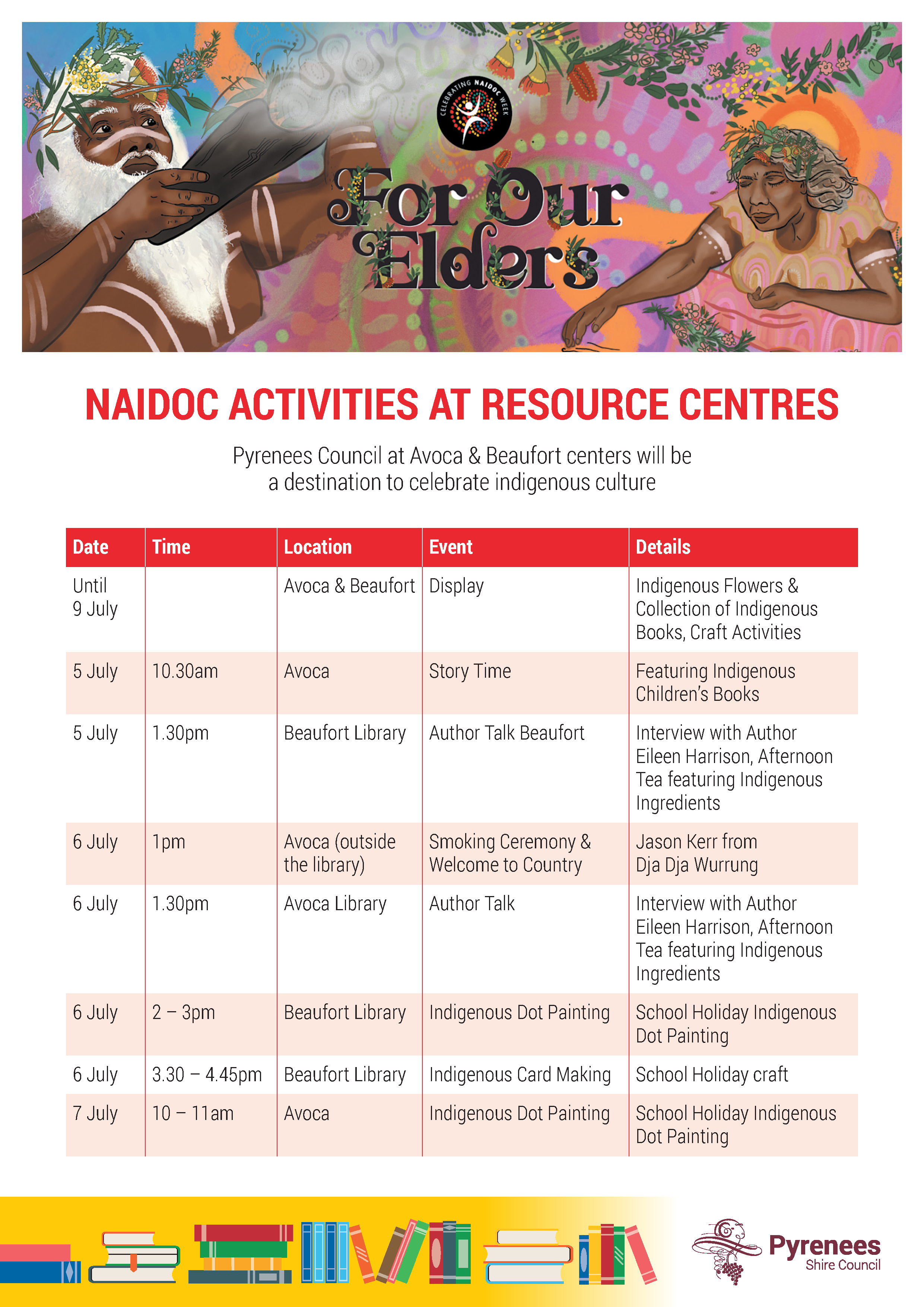 Pyrenees Libraries - NAIDOC Week 2023 program.png