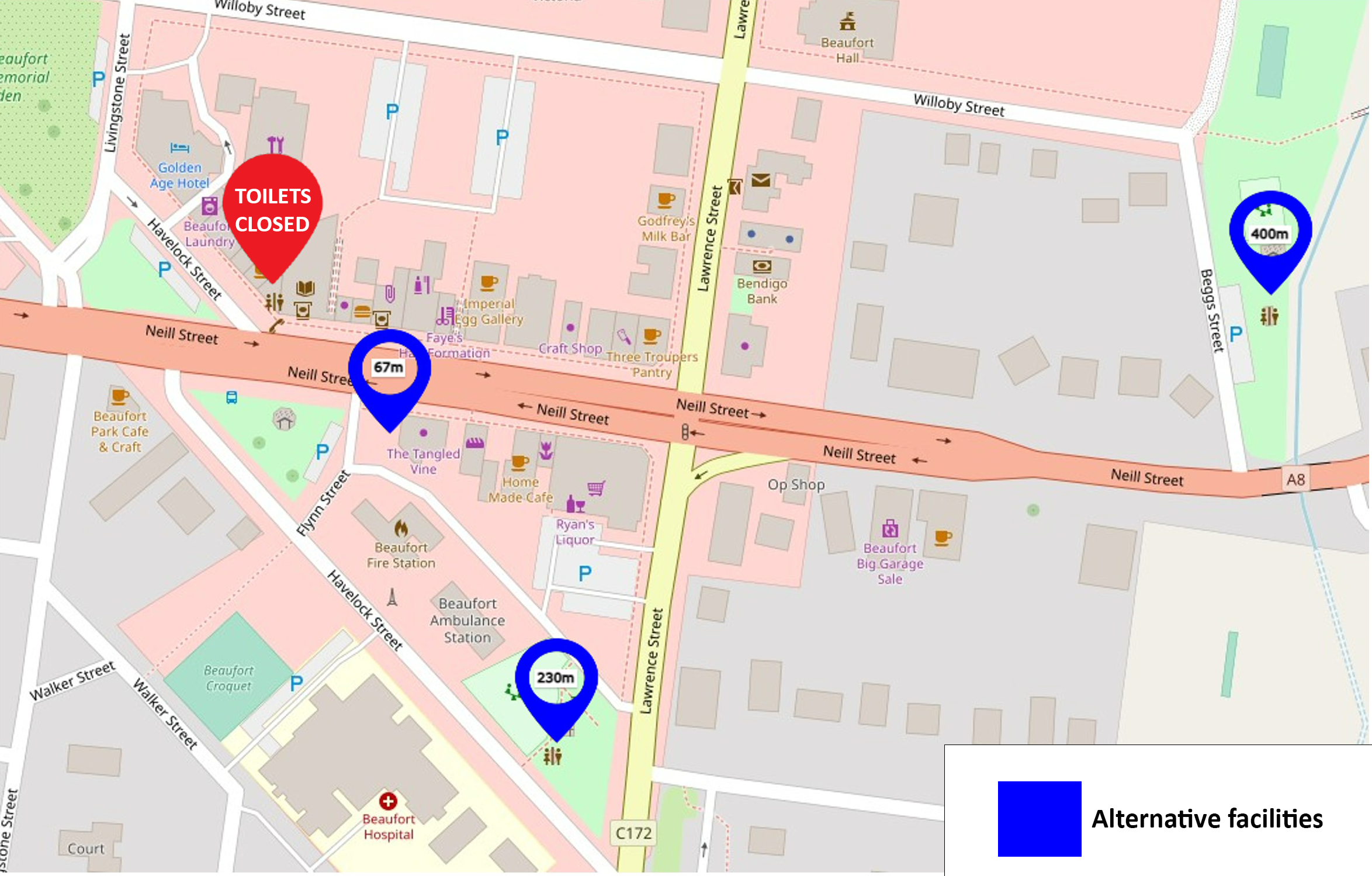 Havelock St toilet map.png